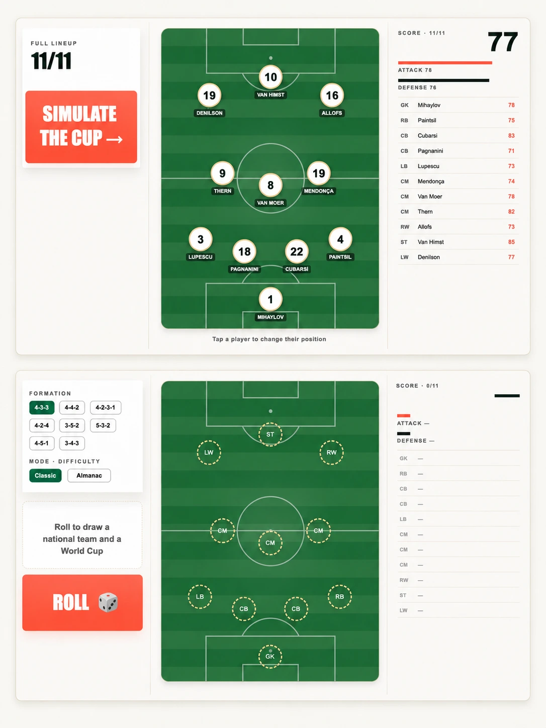 7a0 draft strategy notes with football cards and a 7-0 score